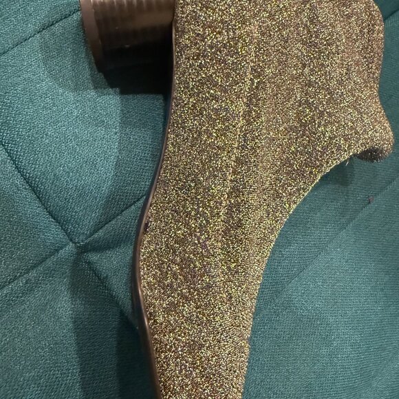 ZARA SLIVER MESH ANKLE BOOTS, Size 9 - Picture 2 of 7